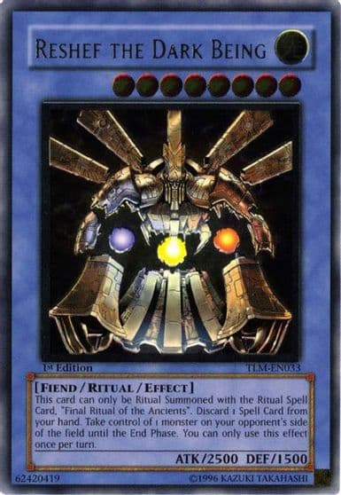 Reshef the Dark Being UTR The Lost Millennium Yu-Gi-Oh! card