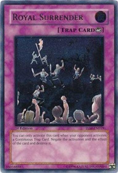 Royal Surrender UTR The Lost Millennium Yu-Gi-Oh! card