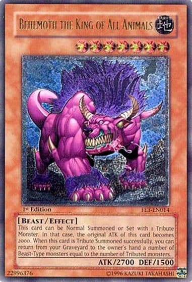 Behemoth the King of All Animals UTR Flaming Eternity Yu-Gi-Oh! card