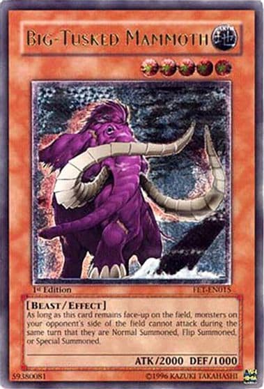 Big Tusked Mammoth UTR Flaming Eternity Yu-Gi-Oh! card