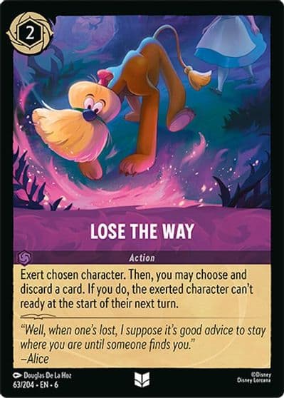 Lose the Way Azurite Sea Lorcana card