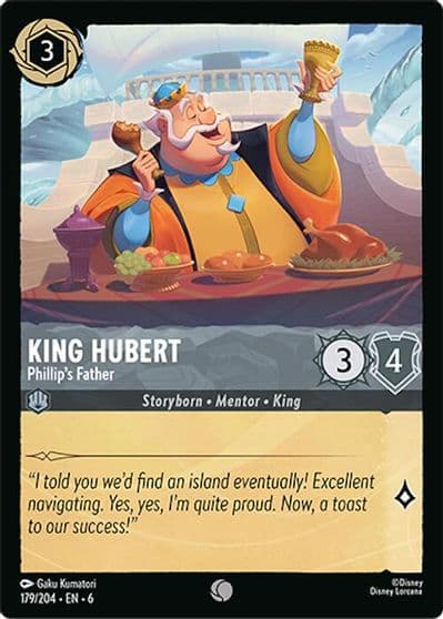 King Hubert Phillips Father Azurite Sea Lorcana card