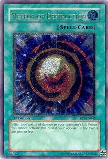 Meteor of Destruction UTR Flaming Eternity Yu-Gi-Oh! card