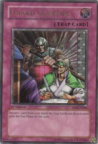 Forced Ceasefire UTR Flaming Eternity Yu-Gi-Oh! card