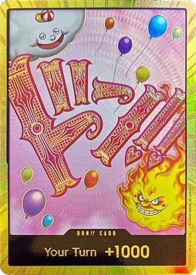 DON Card Big Mom Gold Premium Booster -The Best- One Piece card