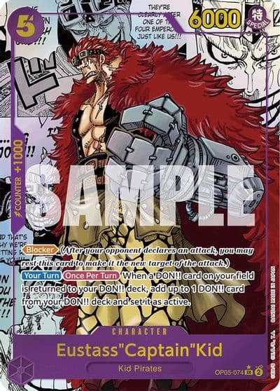 EustassCaptainKid OP05 074 Manga Premium Booster -The Best- One Piece card