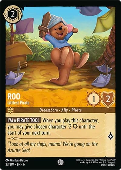 Roo Littlest Pirate Azurite Sea Lorcana card