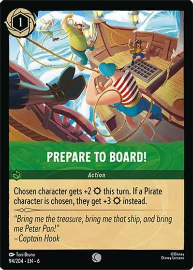 Prepare to Board Azurite Sea Lorcana card