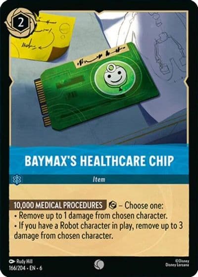 Baymaxs Healthcare Chip Azurite Sea Lorcana card
