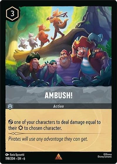 Ambush Azurite Sea Lorcana card
