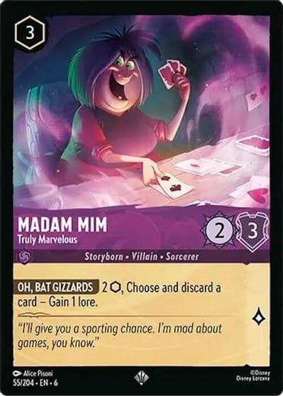 Madam Mim Truly Marvelous Azurite Sea Lorcana card
