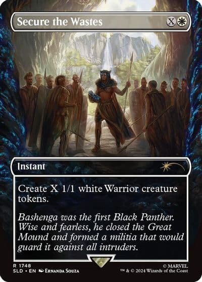 Secure the Wastes Rainbow Foil Secret Lair Drop Series Magic card