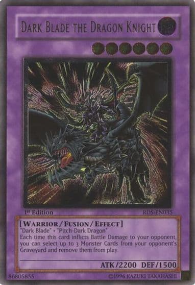 Dark Blade the Dragon Knight UTR Rise of Destiny Yu-Gi-Oh! card