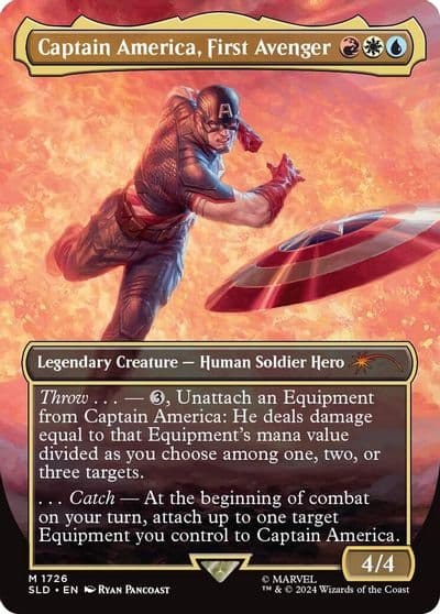 Captain America First Avenger Secret Lair Drop Series Magic card