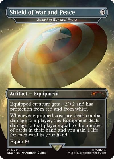 Shield of War and Peace Sword of War and Peace Secret Lair Drop Series Magic card