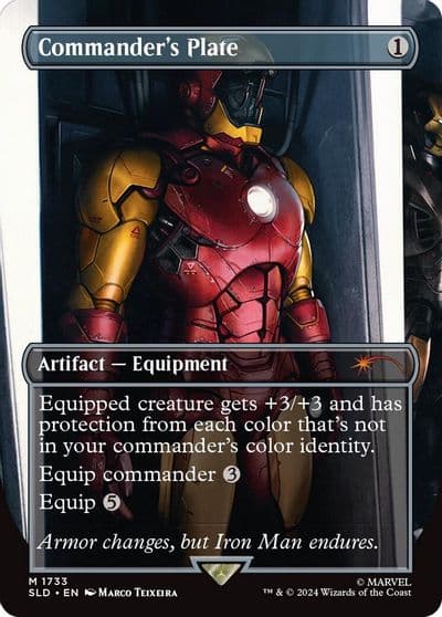 Commanders Plate 1733 Secret Lair Drop Series Magic card