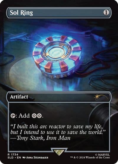 Sol Ring 1734 Rainbow Foil Secret Lair Drop Series Magic card