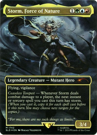 Storm Force of Nature Rainbow Foil Secret Lair Drop Series Magic card