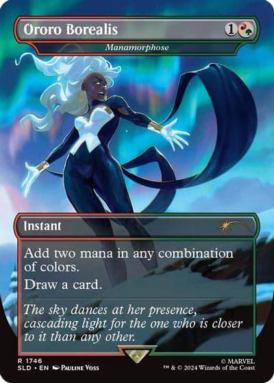Ororo Borealis Manamorphose Secret Lair Drop Series Magic card