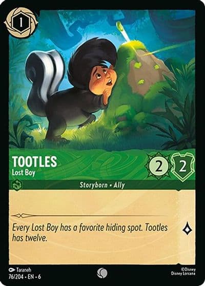Tootles Lost Boy Azurite Sea Lorcana card