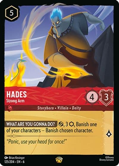 Hades Strong Arm Azurite Sea Lorcana card