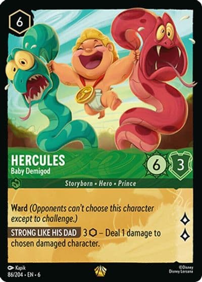 Hercules Baby Demigod Azurite Sea Lorcana card