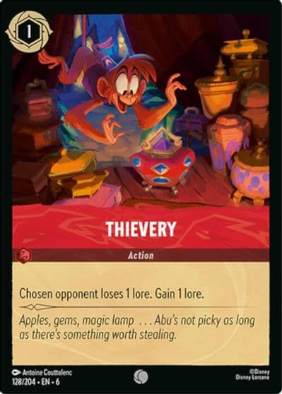 Thievery Azurite Sea Lorcana card