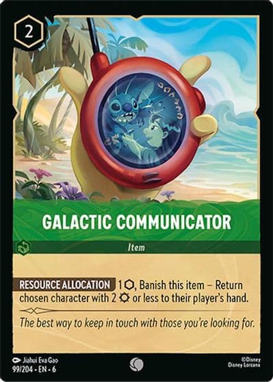 Galactic Communicator Azurite Sea Lorcana card