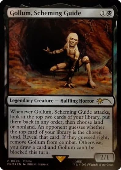 Gollum Scheming Guide Unique and Miscellaneous Promos Magic card