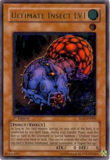 Ultimate Insect LV1 UTR Soul of the Duelist Yu-Gi-Oh! card