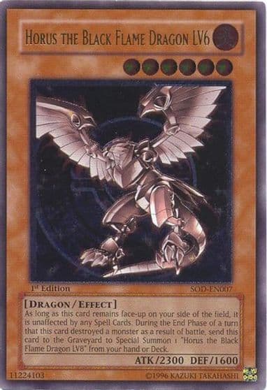 Horus the Black Flame Dragon LV6 UTR Soul of the Duelist Yu-Gi-Oh! card