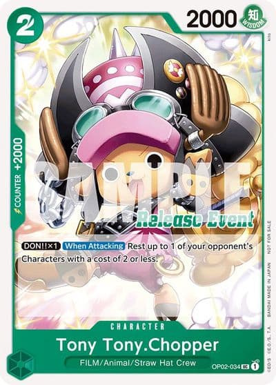 Tony TonyChopper ST15 ST20 Release Event Pack One Piece Promotion Cards One Piece card