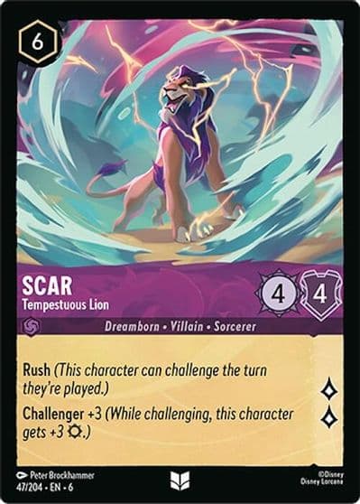 Scar Tempestuous Lion Azurite Sea Lorcana card