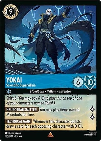 Yokai Scientific Supervillain Azurite Sea Lorcana card