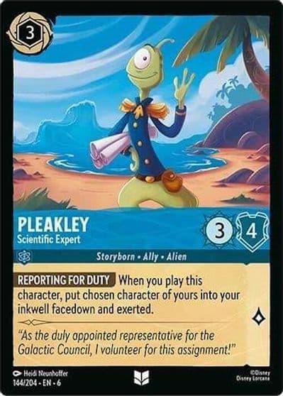Pleakley Scientific Expert Azurite Sea Lorcana card