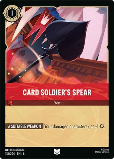 Card Soldiers Spear Azurite Sea Lorcana card