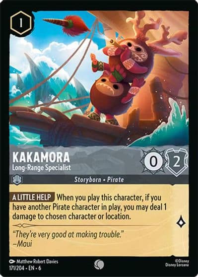 Kakamora Long Range Specialist Azurite Sea Lorcana card