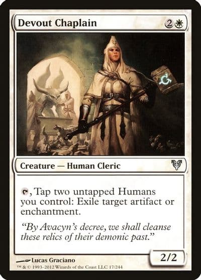Devout Chaplain Avacyn Restored Magic card