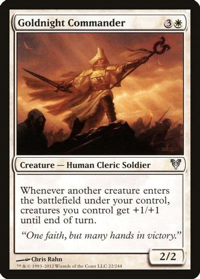 Goldnight Commander Avacyn Restored Magic card