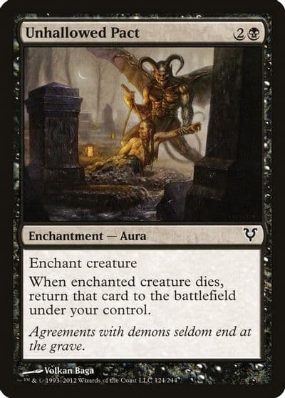Unhallowed Pact Avacyn Restored Magic card