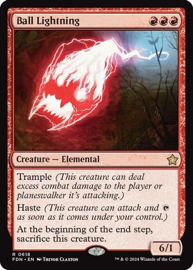 Ball Lightning Foundations Magic card