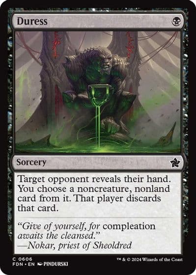 Duress Foundations Magic card