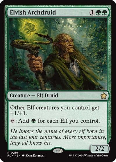 Elvish Archdruid Foundations Magic card