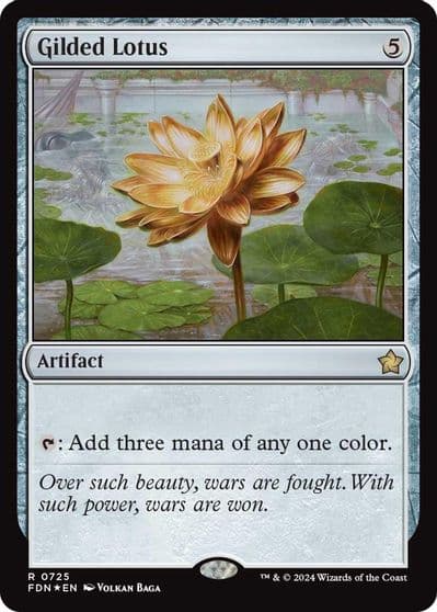 Gilded Lotus Foundations Magic card