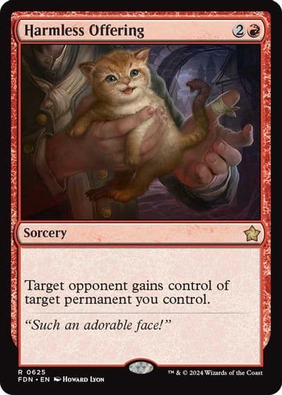 Harmless Offering Foundations Magic card