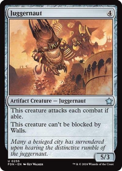 Juggernaut Foundations Magic card