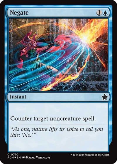 Negate Foundations Magic card