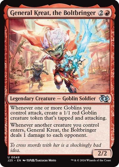 General Kreat the Boltbringer Anime Foundations Jumpstart Magic card