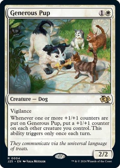 Generous Pup Foundations Jumpstart Magic card
