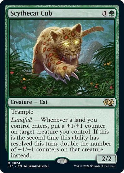 Scythecat Cub Foundations Jumpstart Magic card